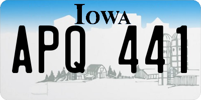 IA license plate APQ441