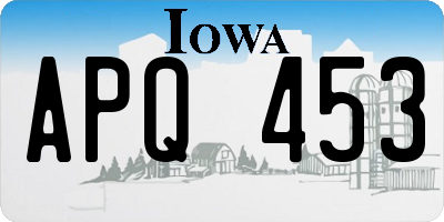 IA license plate APQ453