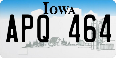 IA license plate APQ464