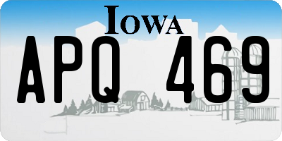 IA license plate APQ469