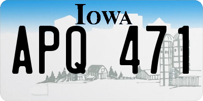 IA license plate APQ471