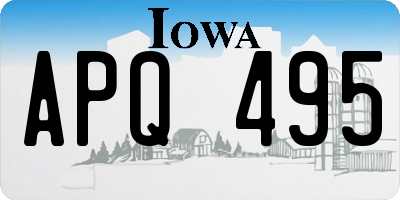 IA license plate APQ495