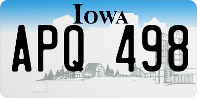IA license plate APQ498