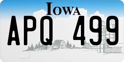 IA license plate APQ499