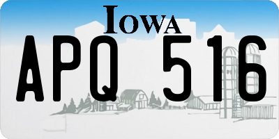 IA license plate APQ516