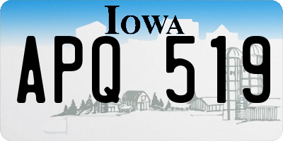 IA license plate APQ519