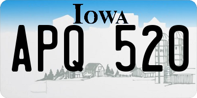 IA license plate APQ520