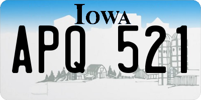 IA license plate APQ521