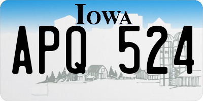 IA license plate APQ524