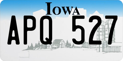 IA license plate APQ527