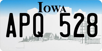 IA license plate APQ528