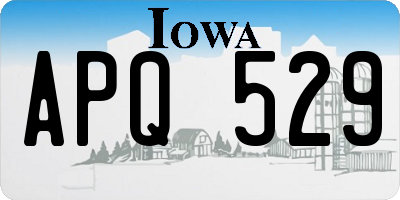 IA license plate APQ529