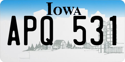 IA license plate APQ531