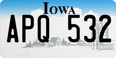 IA license plate APQ532