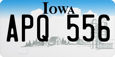 IA license plate APQ556