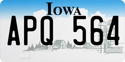 IA license plate APQ564