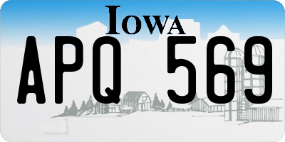 IA license plate APQ569