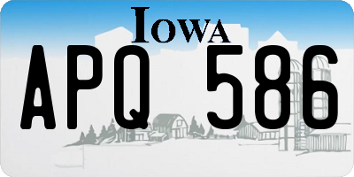 IA license plate APQ586