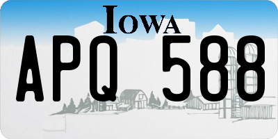 IA license plate APQ588