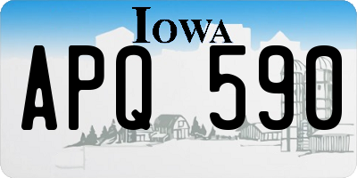 IA license plate APQ590