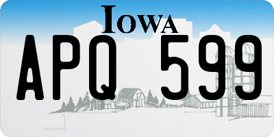 IA license plate APQ599