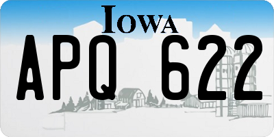 IA license plate APQ622