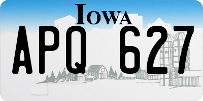 IA license plate APQ627