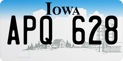 IA license plate APQ628