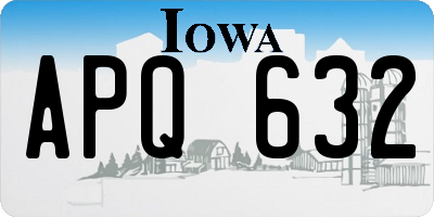 IA license plate APQ632