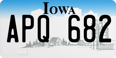 IA license plate APQ682