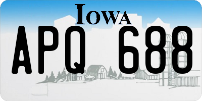 IA license plate APQ688