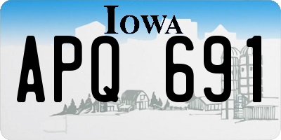 IA license plate APQ691