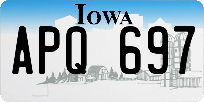 IA license plate APQ697