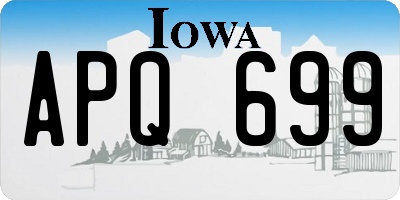 IA license plate APQ699