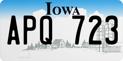 IA license plate APQ723