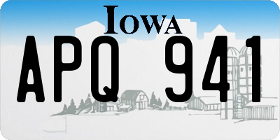 IA license plate APQ941