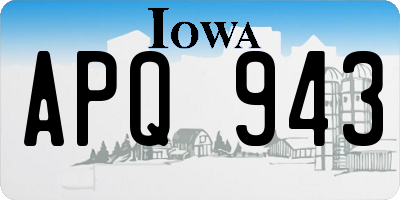 IA license plate APQ943