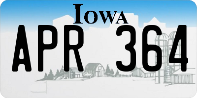 IA license plate APR364