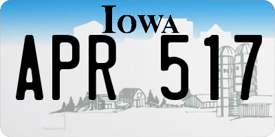 IA license plate APR517