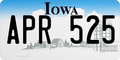 IA license plate APR525