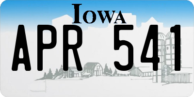 IA license plate APR541