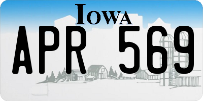 IA license plate APR569