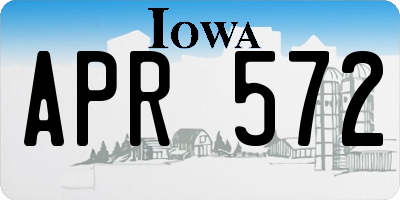 IA license plate APR572