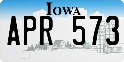 IA license plate APR573