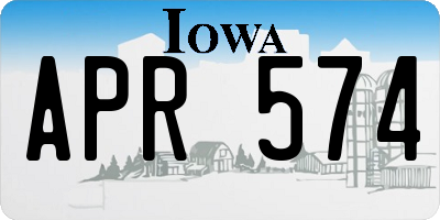 IA license plate APR574
