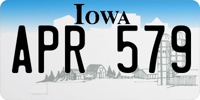 IA license plate APR579
