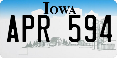 IA license plate APR594