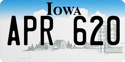 IA license plate APR620