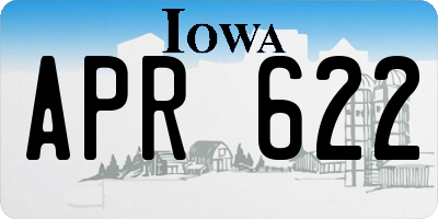 IA license plate APR622