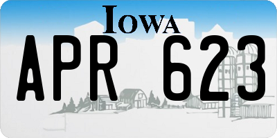 IA license plate APR623